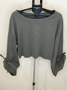 Free People Crop Top with Bell Sleeves